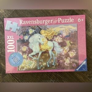 Ravensburger Jigsaw Puzzle Riding Woods Fantasy Horse Fairy Glitter 100XXL NEW